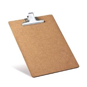 PRANCHETA MDF OFICIO/A4 C/ PRENDEDOR DE METAL - ACRIMET