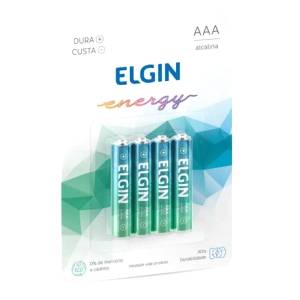 PILHA ALCALINA AAA C/ 4 Unid. - ELGIN