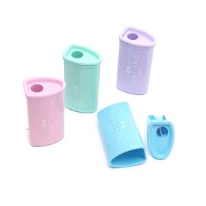 APONTADOR COM DEPÓSITO TRIANGULAR TOM PASTEL - FABER CASTELL