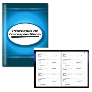LIVRO PROTOCOLO DE CORRESPONDÊNCIA 154x126mm C/ 52Fls - SÃO DOMINGOS 