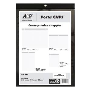 PORTA CNPJ 240mmx315mmx20mm PRETO - ACP