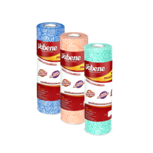 PANO MULTIUSO EM ROLO 25cmx30cm c/ 50 PANOS AZUL - VABENE