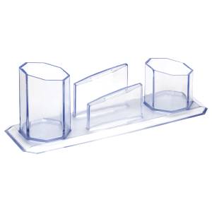 PORTA LÁPIS / CLIPS / LEMBRETE CRISTAL - WALEU