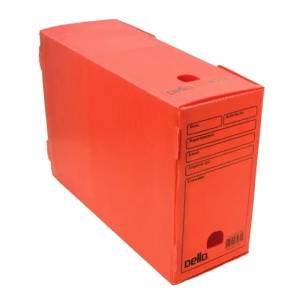 ARQUIVO MORTO PLÁSTICO 250x130x350mm VERMELHO - DELLO