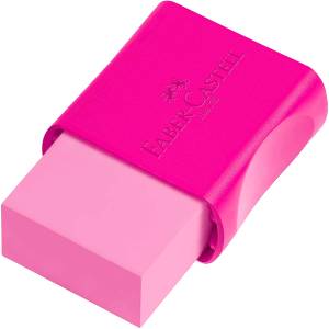 BORRACHA C/ CAPA FC MAX ROSA - FABER CASTELL