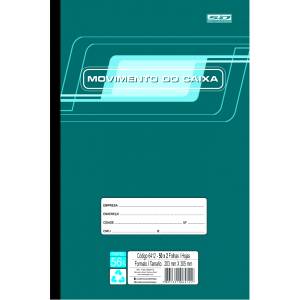  LIVRO MOVIMENTO DO CAIXA 203x305mm C/ 100Fls - SÃO DOMINGOS