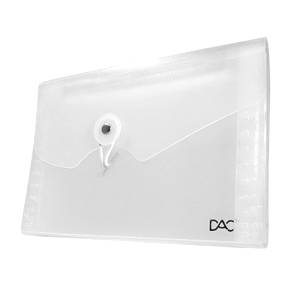 PASTA SANFONADA A6 186mm X 140mm 5 DIVISÓRIAS CRISTAL - DAC