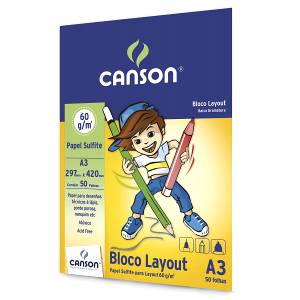 BLOCO TECNICO A3 BRANCO 140g C/ 20Fls - CANSON