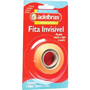 FITA INVISÍVEL 12mmx33m - ADELBRAS
