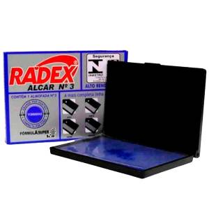 ALMOFADA P/ CARIMBO ALCAR AZUL Nº.3 - RADEX