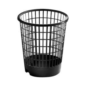  CESTO PARA PAPEL PRETO - PLASVALE