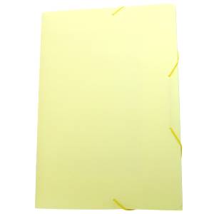 PASTA ABA ELÁSTICO OFÍCIO 335x235mm AMARELO PASTEL SERENA - 