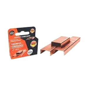 GRAMPO 26/6 C/ 1.000 Unid. COBREADO - JOCAR OFFICE LEONORA