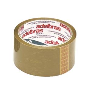 FITA ADESIVA 48mmx50m MARROM QUALITAPE - ADELBRAS
