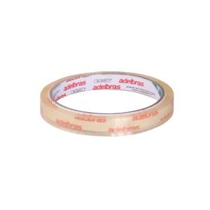 FITA ADESIVA 12mmx40m TRANSPARENTE POLISIL - ADELBRAS